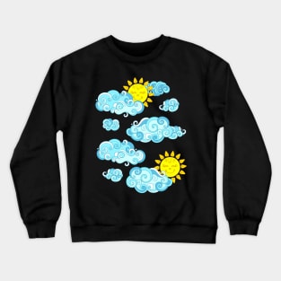 Fairytale Weather Forecast Print Crewneck Sweatshirt